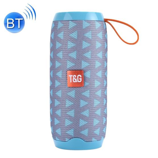 T&G TG106 Portable Wireless Bluetooth V4.2 Stereo Speaker with Handle Triangle Blue