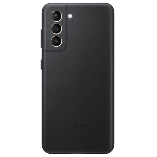 Samsung Galaxy S21 Plus Leather Phone Cover Black Samsung Galaxy S21 Plus Leather Phone Cover Black