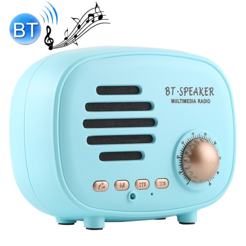 Q108 Retro Mini Wireless Bluetooth Speaker (Blue)