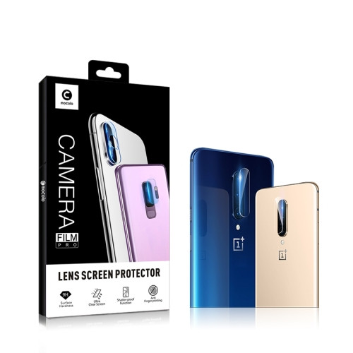 For Oneplus 7T Pro 2pcs mocolo 0.15mm 9H 2.5D Round Edge Rear Camera Lens Tempered Glass Film