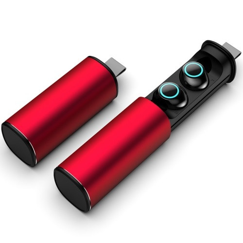 S5 Twins Sports Magnetic Ear-in Bluetooth V5.0 Wireless Earphones (Red)