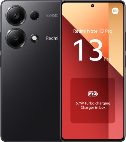 Xiaomi Redmi Note 13 Pro Dual Sim 256GB Midnight Black (8GB RAM) - Global Version