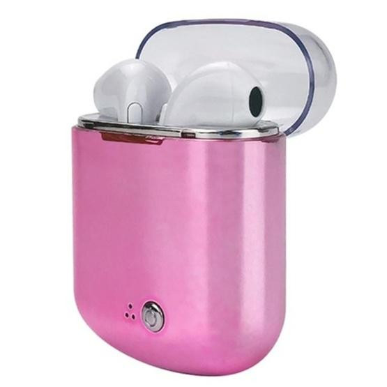 I7s Binaural Wireless Bluetooth TWS Earphone with Charging Bin Plating (Pink)