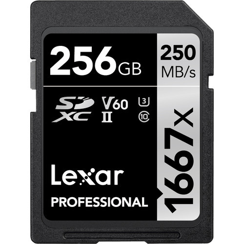 Lexar 256GB Professional 1677x SDXC