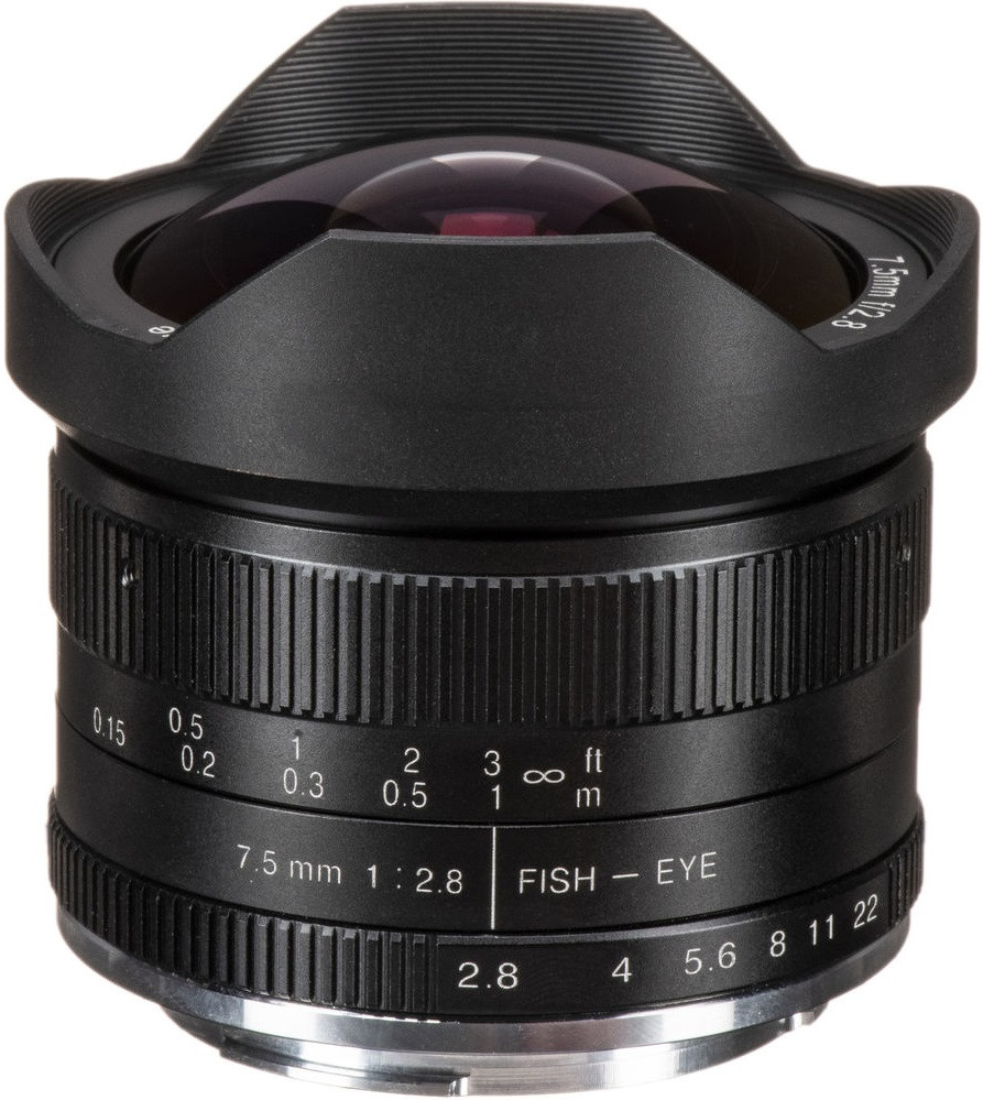 7Artisans 7.5mm f/2.8 APS-C Fisheye Lens Black (Canon M Mount)