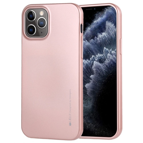 Goospery i-Jelly TPU Shockproof and Scratch Case for iPhone 12 Pro Max in Rose Gold