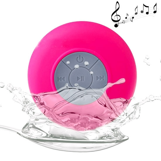 BTS-06 Mini Waterproof IPX4 Bluetooth V2.1 Speaker (Magenta)