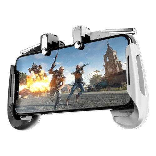 AK16 Multi-function Eating Chicken Gamepad Handle Mobile Game Scoring Tool (White)