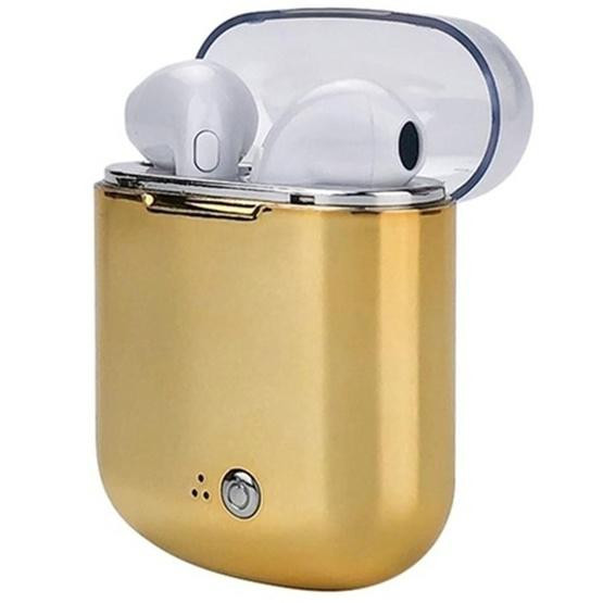 I7s Binaural Wireless Bluetooth TWS Earphone with Charging Bin Plating (Gold)