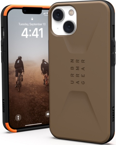 UAG Civilian iPhone Casing Sleek Design Ultra-Thin Military Drop Tested Protection Case for iPhone 14 (Dark Earth)