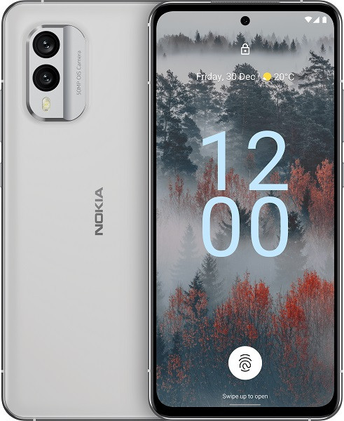 Nokia X30 5G TA-1450 Dual Sim 128GB Ice White (6GB RAM) - Global Version