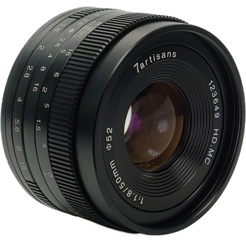 7Artisans 50mm f/1.8 APS-C Black (Canon M Mount)