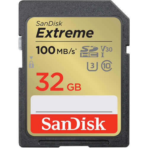 Sandisk 32GB Extreme 100MB/s SDHC
