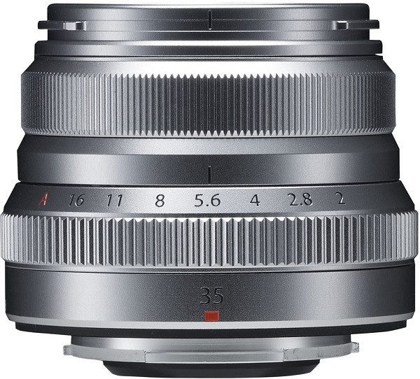 Fujinon XF 35mm f/2 R WR Lens Silver