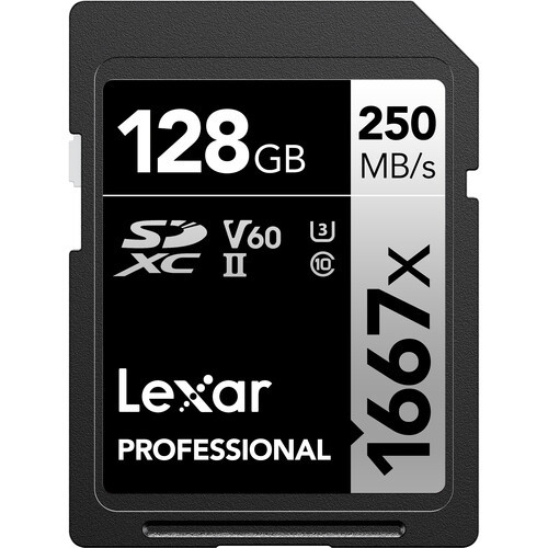 Lexar 128GB Professional 1667x UHS-II SDXC