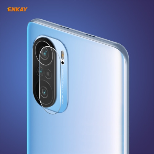 Hat-Prince ENKAY 0.2mm 9H 2.15D Round Edge Rear Camera Lens Tempered Glass Film Protector for Xiaomi Poco F3