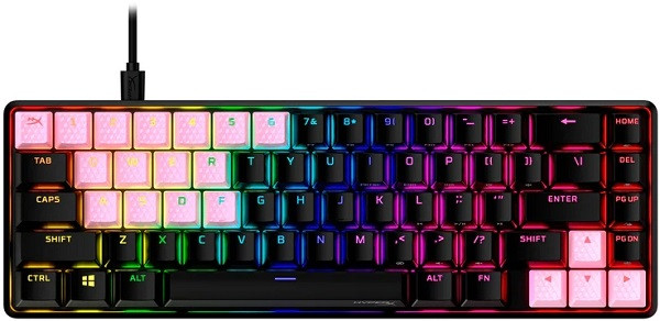 HyperX 104 Keys PBT Mechanical Keyboard Rubber Keycaps Pink