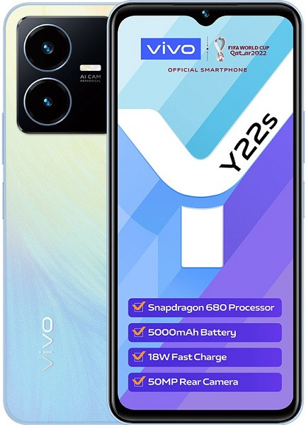 Vivo Y22s Dual Sim 128GB Summer Cyan (6GB RAM) - Global Version