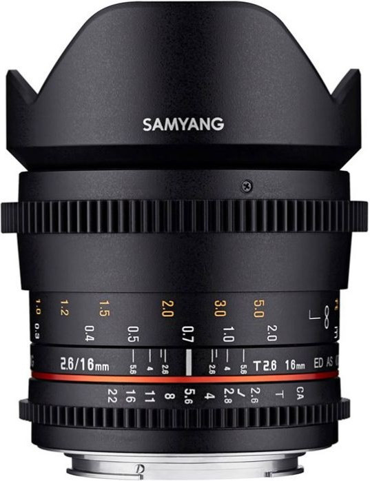 Samyang 16mm T/2.6 ED AS UMC VDSLR (Sony E Mount)