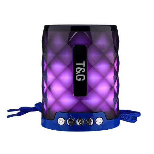 T&G TG155 Bluetooth 4.2 Mini Portable Wireless Bluetooth Speaker with Colorful Lights Blue