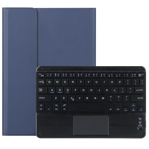 DY-P10-C 2 in 1 Removable Bluetooth Keyboard + Protective Leather Case with Touchpad & Holder for Lenovo Tab P10 (Blue)