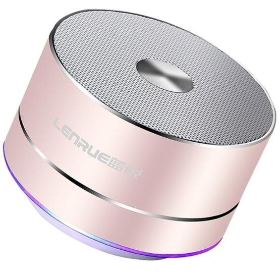 LENRUE Portable Wireless Bluetooth Speaker (Rose Gold)