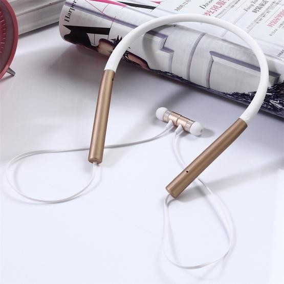 BT-790 Bluetooth 4.2 Hanging Neck Design Bluetooth Headset (Gold)