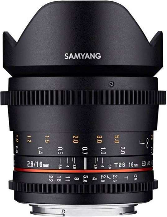 Samyang 16mm T/2.6 ED AS UMC VDSLR (Nikon F Mount)