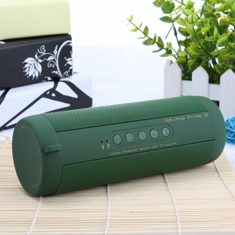 T2 3ATM Waterproof Portable Bluetooth Stereo Speaker (Green)