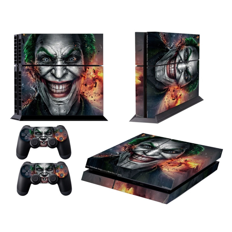 Clown Bucky Pattern Fashion Color Protective Film Sticker for Sony PS4