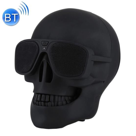 Sunglasses Skull Bluetooth Stereo Speaker(Black)