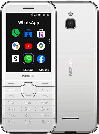 Nokia 8000 4G Dual Sim 4GB White (512MB RAM)