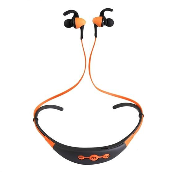 BT-54 In-Ear Wire Control Sport Neckband Wireless Bluetooth Earphones (Orange)