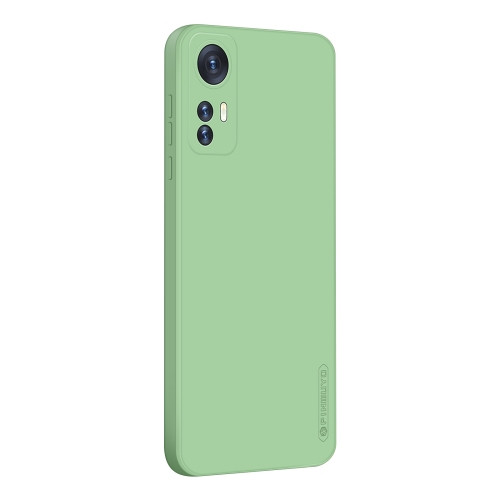 PINWUYO Liquid Silicone TPU Phone Case for Xiaomi 12 (Green)