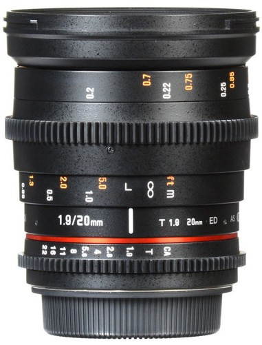 Samyang 20mm T1.9 ED AS UMC Cine (Canon EF Mount)