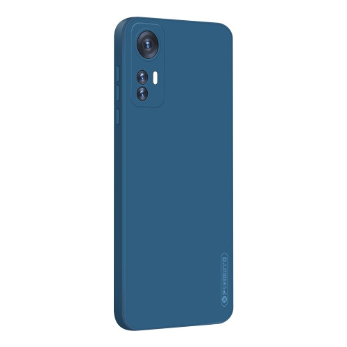 PINWUYO Liquid Silicone TPU Phone Case for Xiaomi 12 (Blue)
