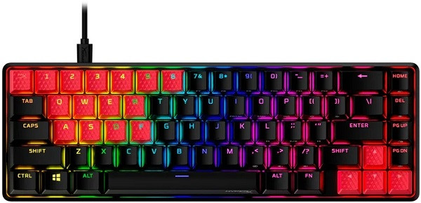 HyperX 104 Keys PBT Mechanical Keyboard Rubber Keycaps Red