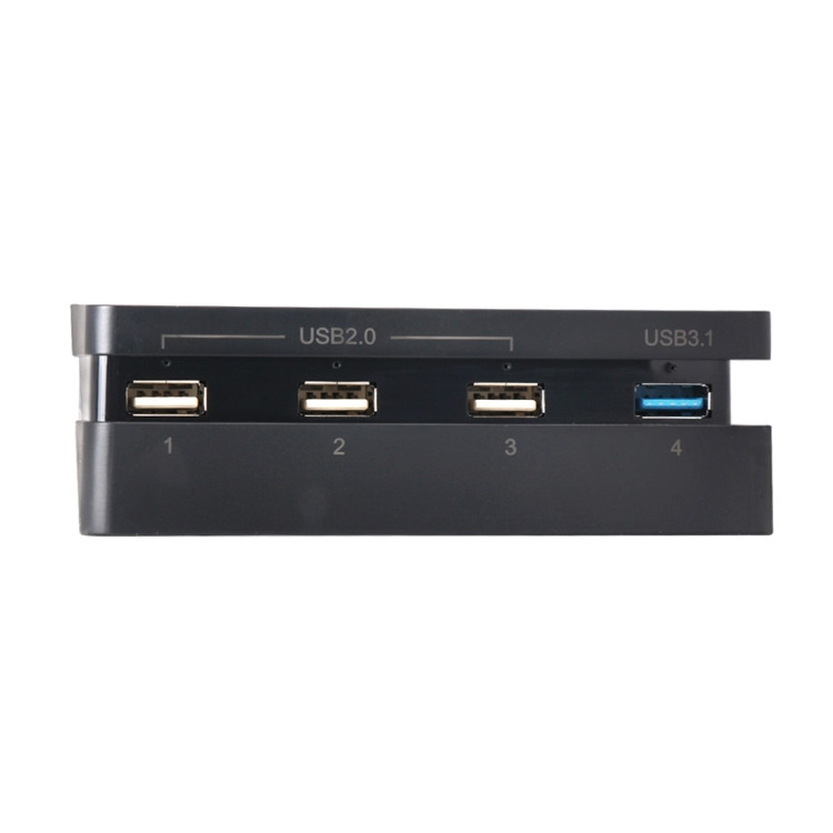 DOBE TP4-821 4 Ports USB 2.0 & 3.0 Hub for Sony PS4 Slim Game Console(Black)