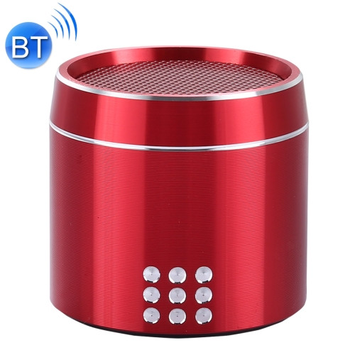 Portable True Wireless Stereo Mini Bluetooth Speaker with LED Indicator & Sling (Red)
