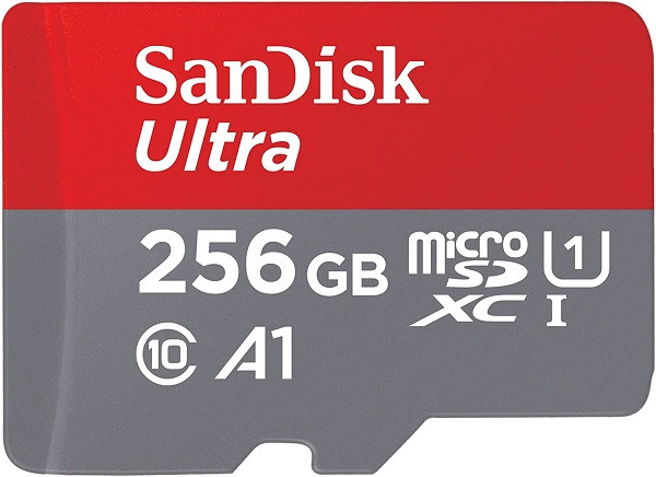 Sandisk 256GB A1 Ultra 100MB/s MicroSDXC with Adapter