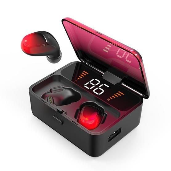 ES01 Bluetooth 5.0 Touch-controlled Wireless Stereo Bluetooth Earphone (Red)