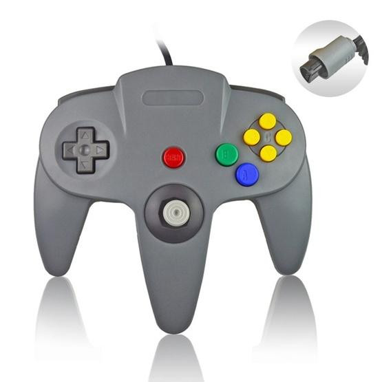 Nintendo N64 Wired Game Controller Gamepad (Grey)