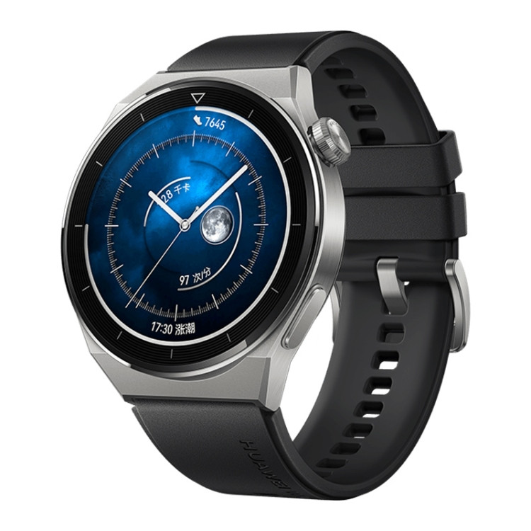 Huawei Watch GT 3 Pro Titanium Smart Watch 46mm Rubber Wristband