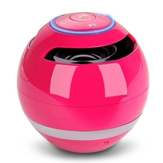 T&G A18 Ball Bluetooth Speaker with LED Light Pink