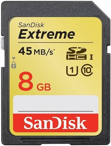 Sandisk 8GB Extreme HD Video 45MB/s SDHC