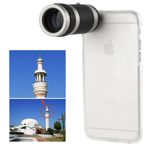 8 X Mobile Phone Telescope for iPhone 6 Plus (White)