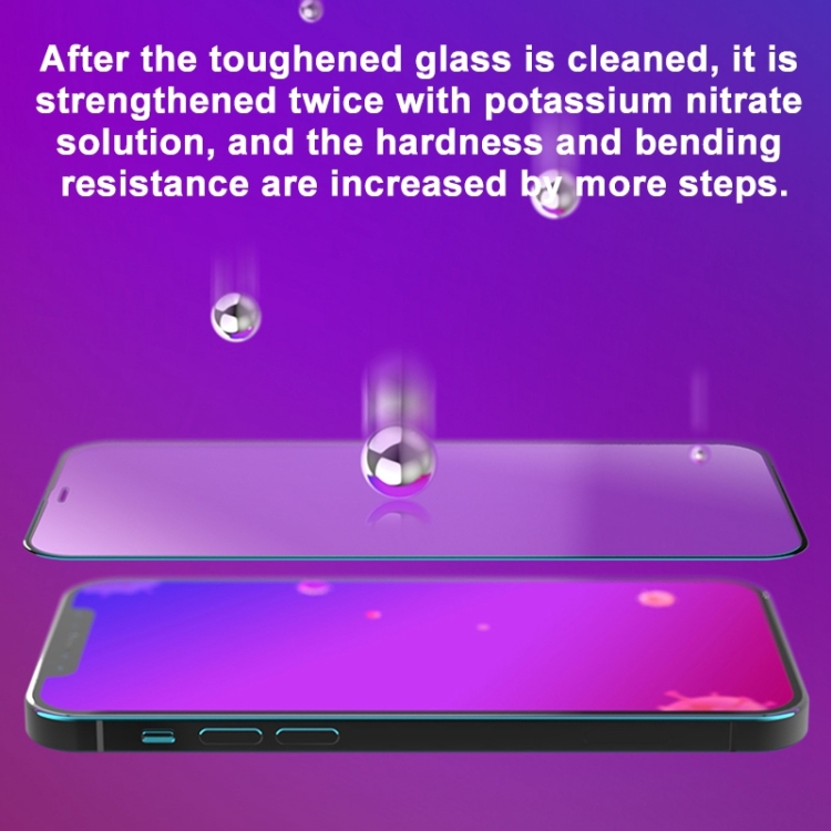 MOMAX 0.3mm Anti-bacterial Reinforced Full Screen Tempered Glass Film for iPhone 12 mini
