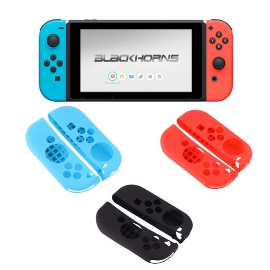 2 PCS for Nintendo Switch Game Button Silicone Protective Cover, Random Color Delivery(Red)