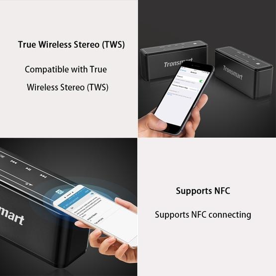 Tronsmart Element Mega 40W TWS Wireless Bluetooth Speaker 3D Digital Sound(Black)
