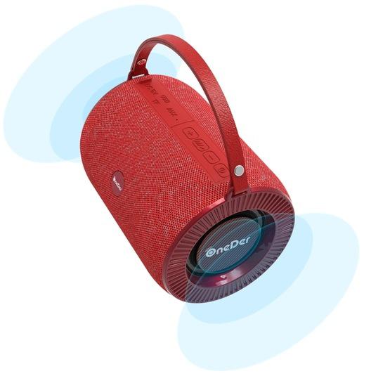 Oneder V3 Outdoor Hand-held Wireless Bluetooth Speaker Red